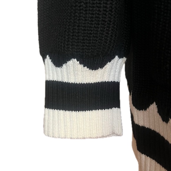Kate Spade Oversized Logo Cardigan Black & White - Picture 9 of 16